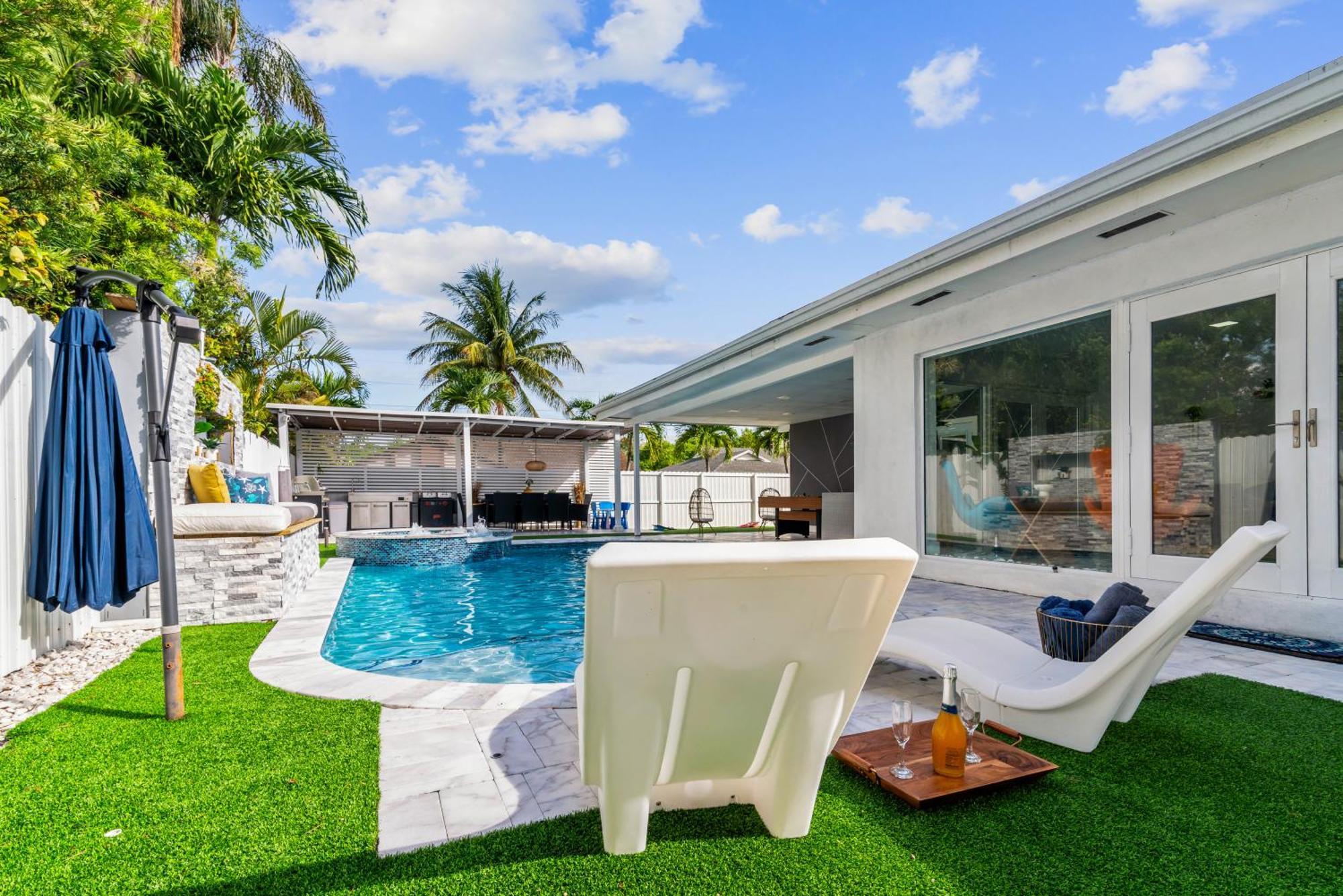 Miami Luxury House W Heated Pool & Jacuzzi Villa Екстериор снимка