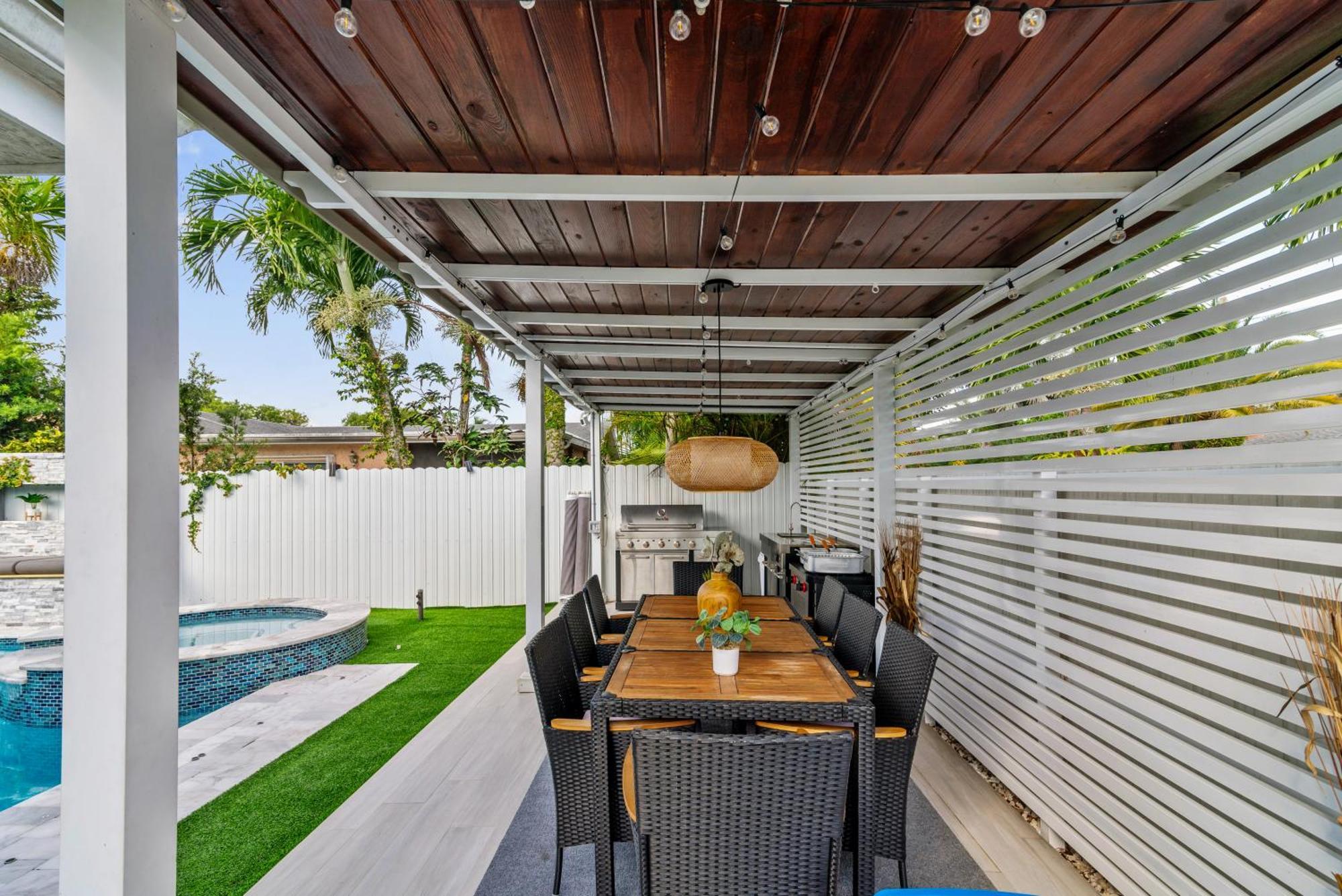 Miami Luxury House W Heated Pool & Jacuzzi Villa Екстериор снимка