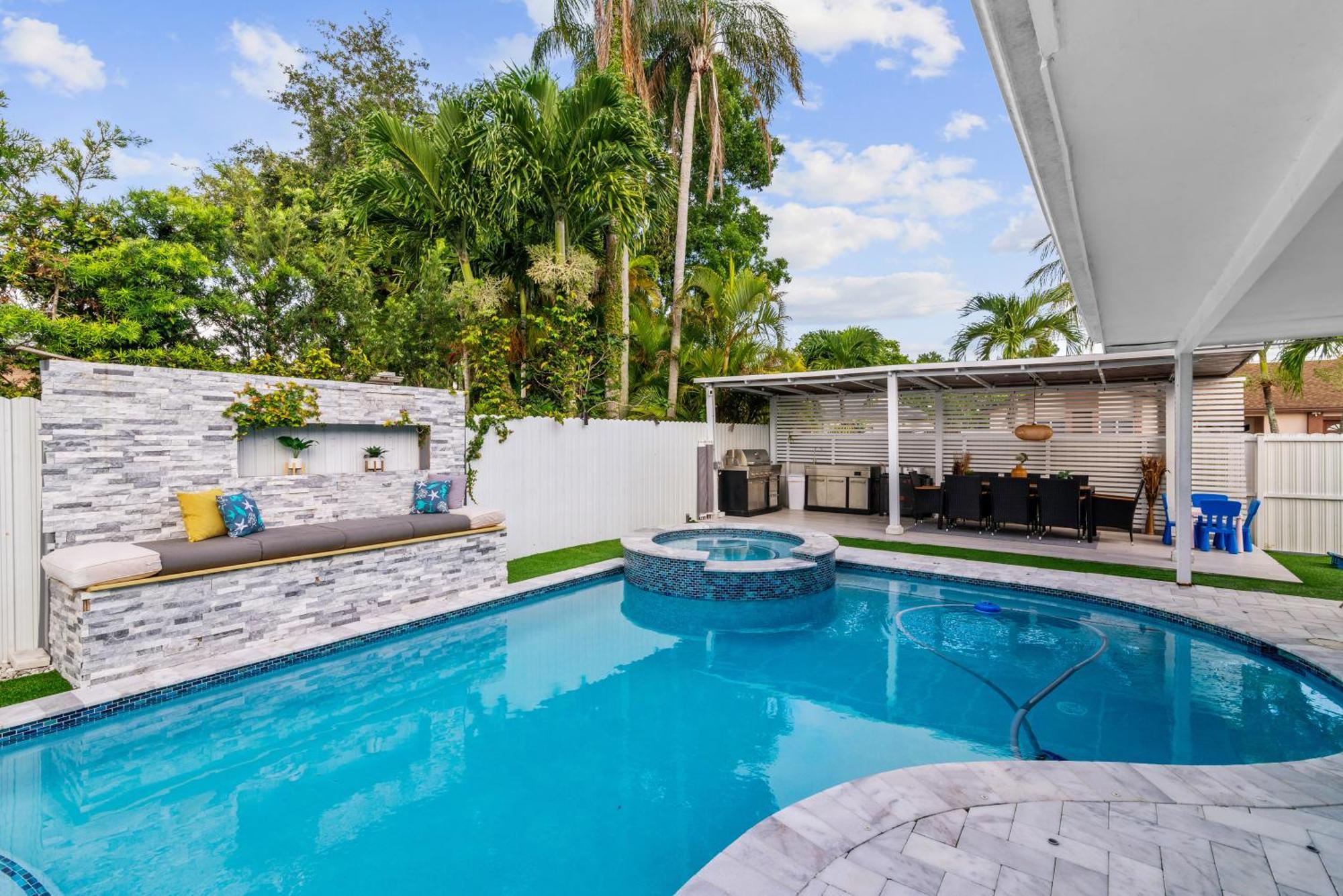 Miami Luxury House W Heated Pool & Jacuzzi Villa Екстериор снимка